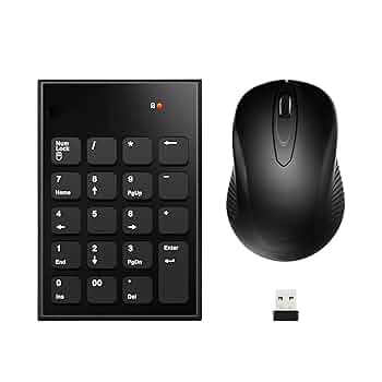 Amazon | テンキー マウス ワイヤレス セット、USB受信機能付き
